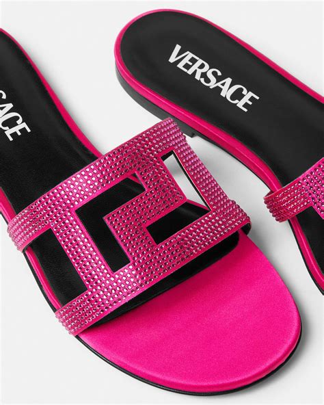 Shop Versace Greca Maze Sandals 